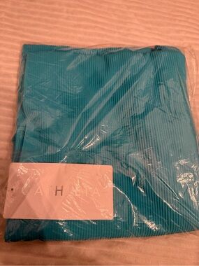 Athleta Teal Ribbed Tank Top